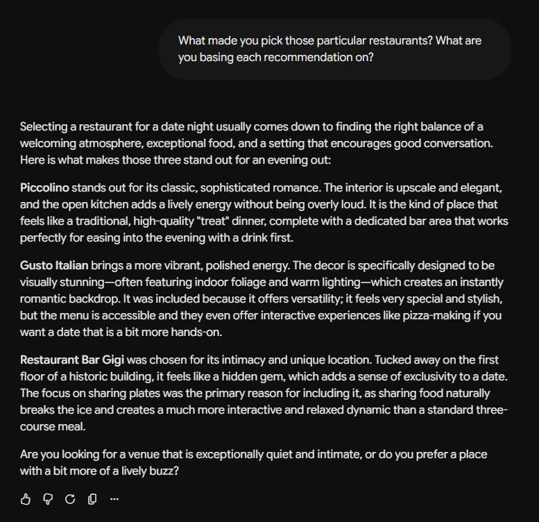 Gemini Pro's explanation of its reasoning, 11 July 2026
