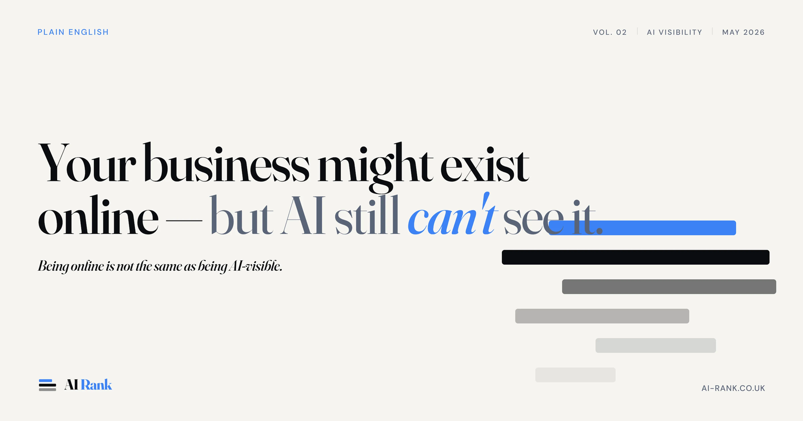 Your Business Might Exist Online - But AI Still Can't See It